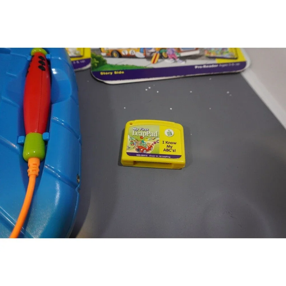Leapfrog My First LeapPad Learning System Lot System Games Books Backpack Works!